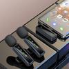 Мини-беспроводной петличный микрофон Bluetooth для мобильных устройств и компьютеров, для прямых трансляций