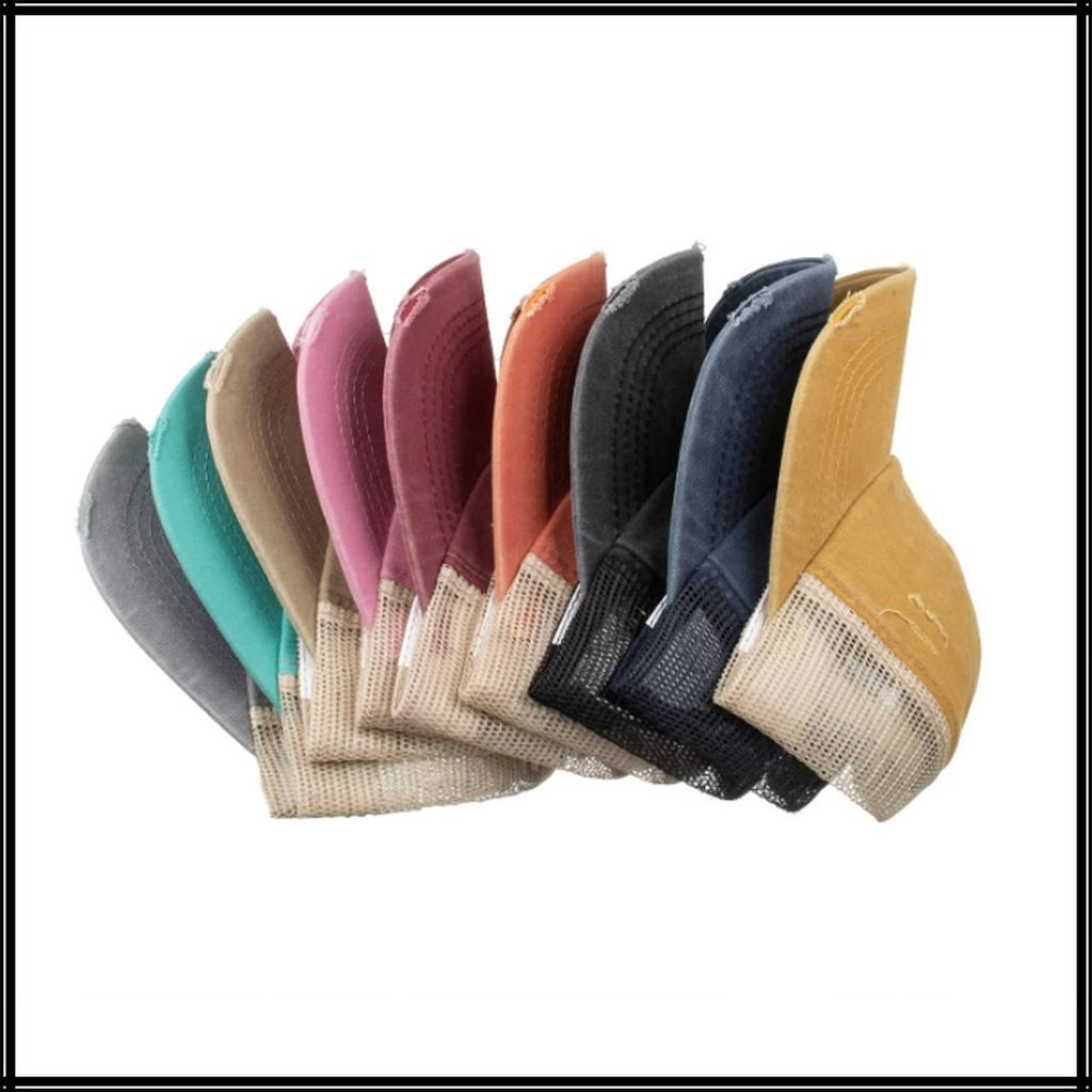 Mesh CA662 [White Fang] Cap, Distressed, Hat, Running, Outdoor, Women, Men, (Khaki)