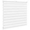 Double Zebra Roller Blind White 160x100 cm Fabric Width 155.9 cm Polyester