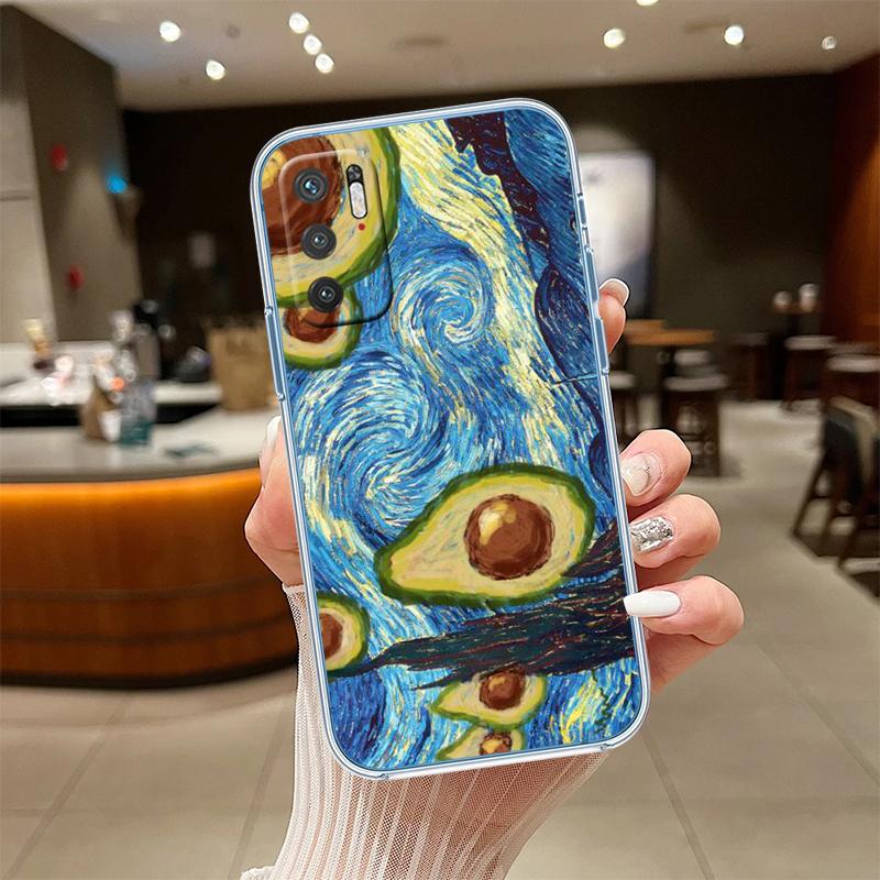 UP9 Avocado Fruits Transparent Phone Case for Samsung Galaxy A04 A04S A14 A23 A34 A54 M23 M33 M52 M53