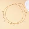 Personality Double-deck Retro Style Sun Moon Stars Tassels Alloy Waist Chain Ladies' Body Chain Jewelry