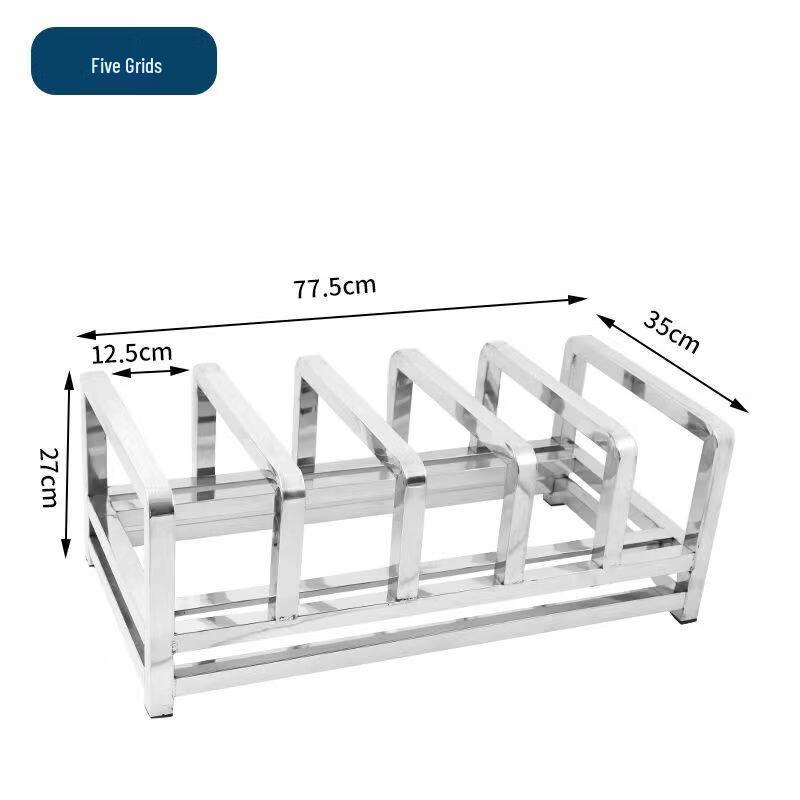 Handon Commercial Stainless Steel Chopping Board & Knife Rack
