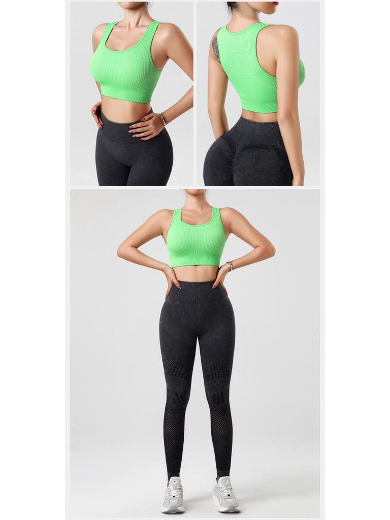 Женский спортивный бюстгальтер для йоги с высокой эластичностью, защитой от ударов и нагрудными вкладышами