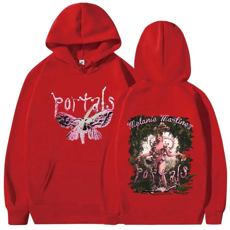 Men's autumn and winter hoodie Portals printed long-sleeved pullover retro casual sweatshirt