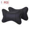1 шт. Автомобильные подушки для шеи с обеих сторон, искусственная кожа, подголовник для облегчения головной боли, наполненная волокном, универсальная автомобильная подушка