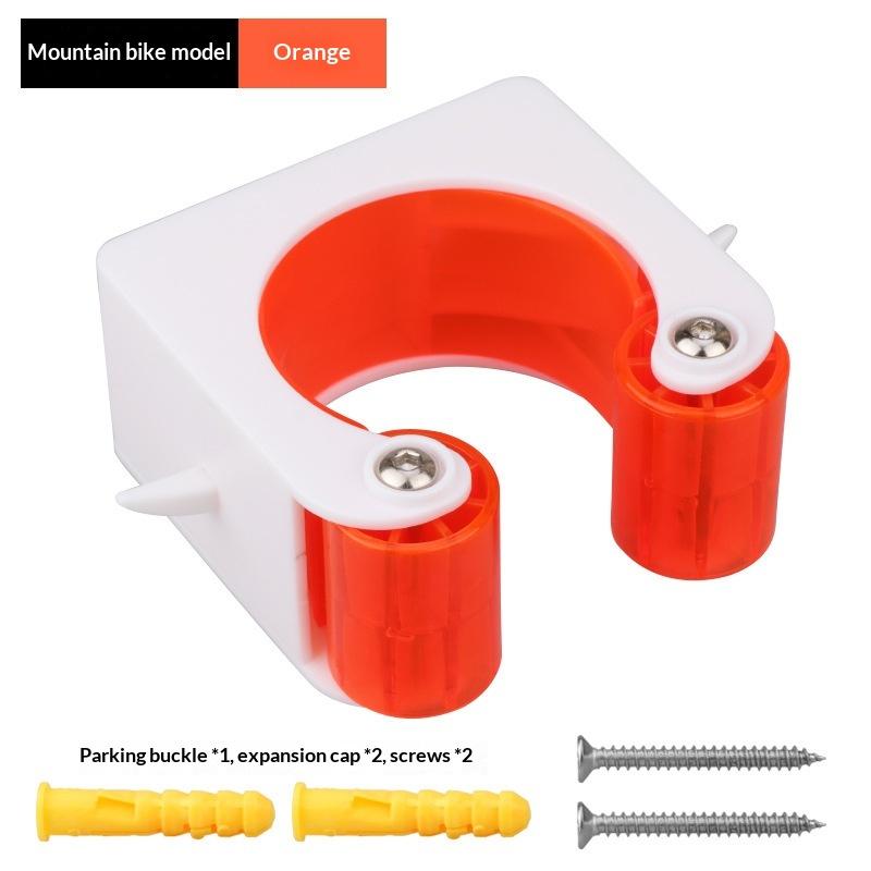 Compact Road Bike Tire Clamp Set with Space-saving Parking Hanger