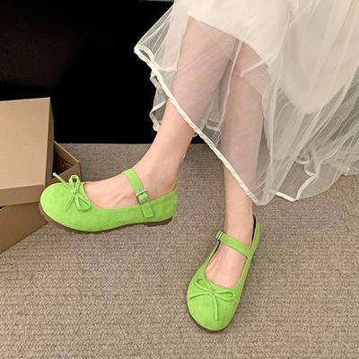 Мода Интернет знаменитости французский маленький ароматный стиль плоский подошва одинарные туфли женские 2025 новая весенняя универсальная юбка туфли Мэри Джейн