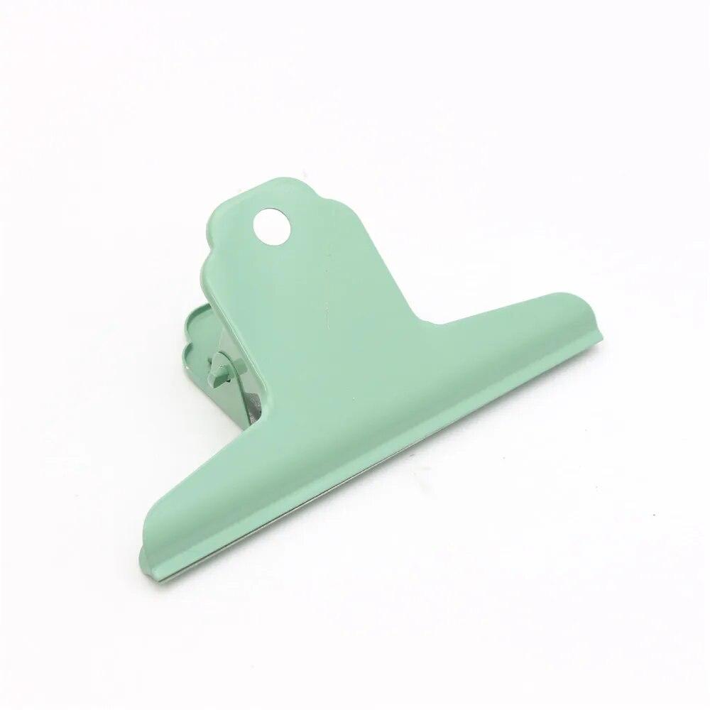 Color Simple Large Ticket Clip School Office File Folder Student Stationery Test Paper Storage Clip Note Clip