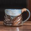 320ML Ceramic Mug Creative Spiral Hemp Rope Vintage Office Afternoon Tea Coffee Mug Living Room Decoration Household Cup Gift