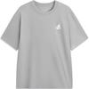 Casual Minimalist Solid Color Round Neck Short Sleeve T-Shirt Men Tops Gray AHSU549-4
