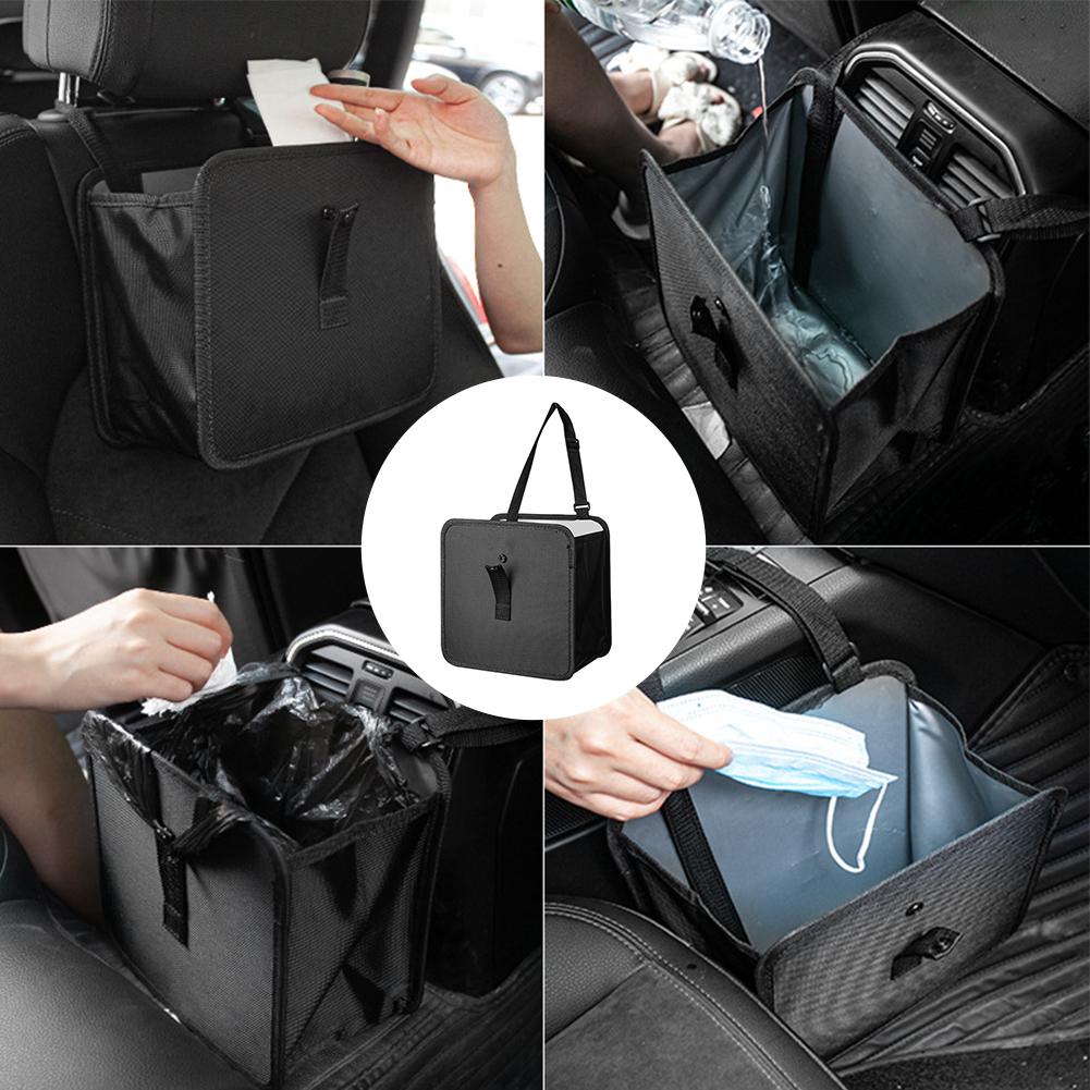 Автомобильная сумка для хранения мусора, автомобильная мусорная корзина, портативный большой автомобиль