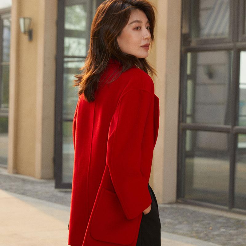 Women Wool Coat 100% Wool MODERN NEW SAGA Autumn Wool Coat Winter Warm Woolen Jackets Peacoat