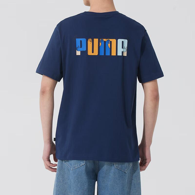 Новые мужские футболки PUMA темно-синие 692485-14
