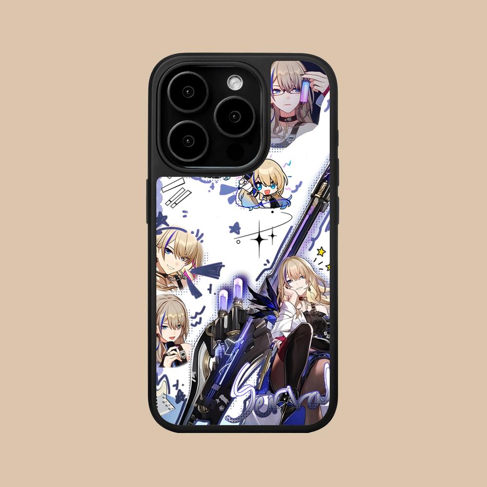 HSR Serval Матовая поверхность Чехол для мобильного телефона для iPhone 17 16 15 14 13 12 11 Air Pro Max Plus Цветная крышка