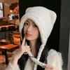 Little Bear Ear Hat Versatile In Autumn Winter Cute Plush Ear Protection Warm Hat for Women