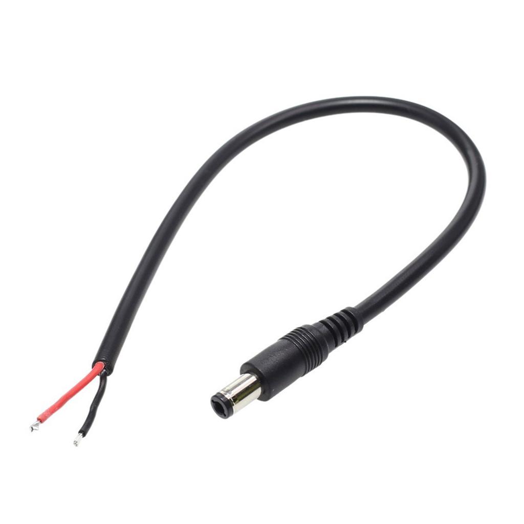 1 упаковка кабеля питания DC6330 с косичками, вилка 6,3 x 3,0 мм к 2-контактному оголенному проводу с открытым концом, замена блока питания