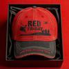 Кепка REDFRIDAY вышитая красно-черная хлопковая кепка с козырьком производитель горячая распродажа