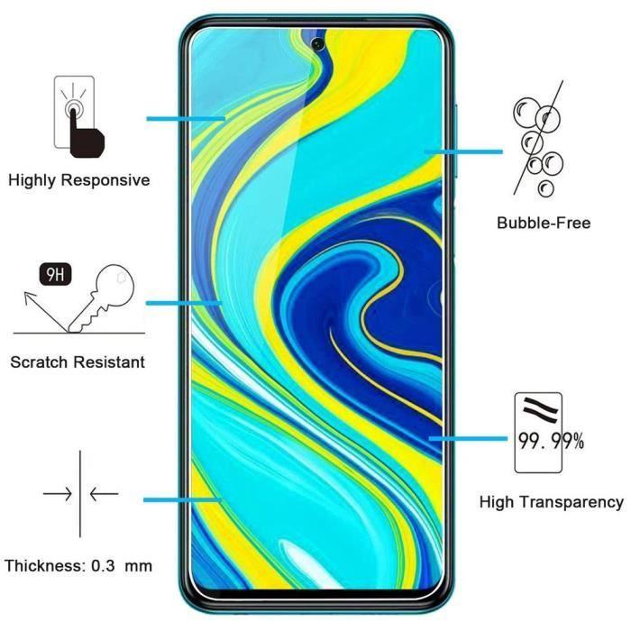 Film de protection - E.F.CONNECTION - pour Redmi Note 9 Pro - Verre trempé - Anti rayure - Haute résistance
