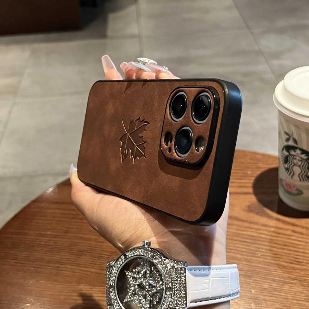 Luxury Cortex Tree Leaf Matte Phone Case For For Iphone 17Air 16 11 12 13 14 15 Pro Max Plus X Xs Max XR Bumper Cases Back Cover