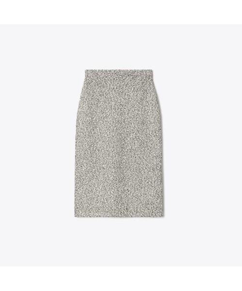 Tolibeochi Tweed Skirt - Light Gray