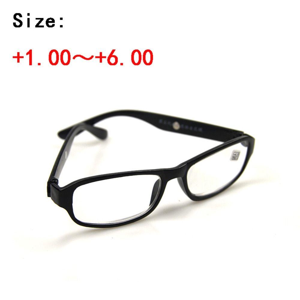 3 Pairs Strength: 1.0~6.0x Reading Glasses Plastic Presbyopia Eyeglasses Men and Women