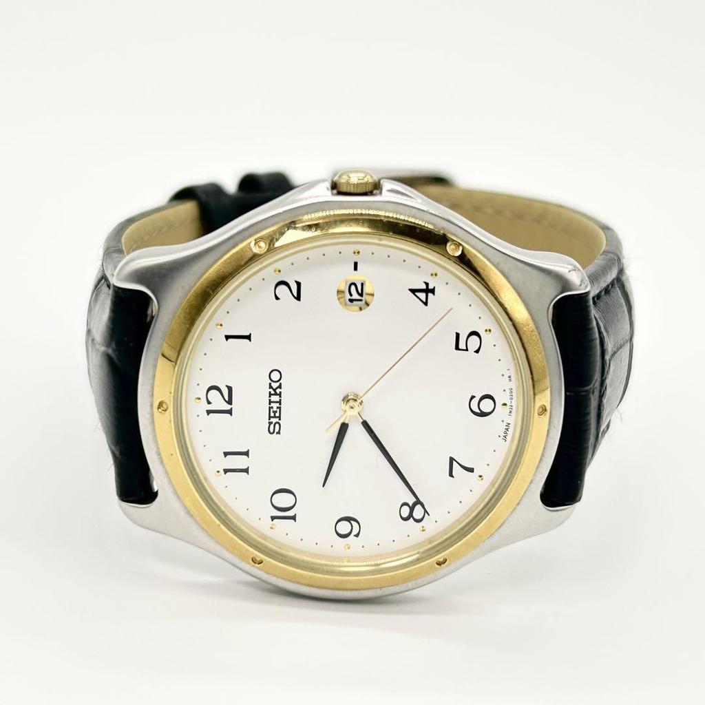 [USED] SEIKO 7N32-0151 Simple Quartz Wristwatch