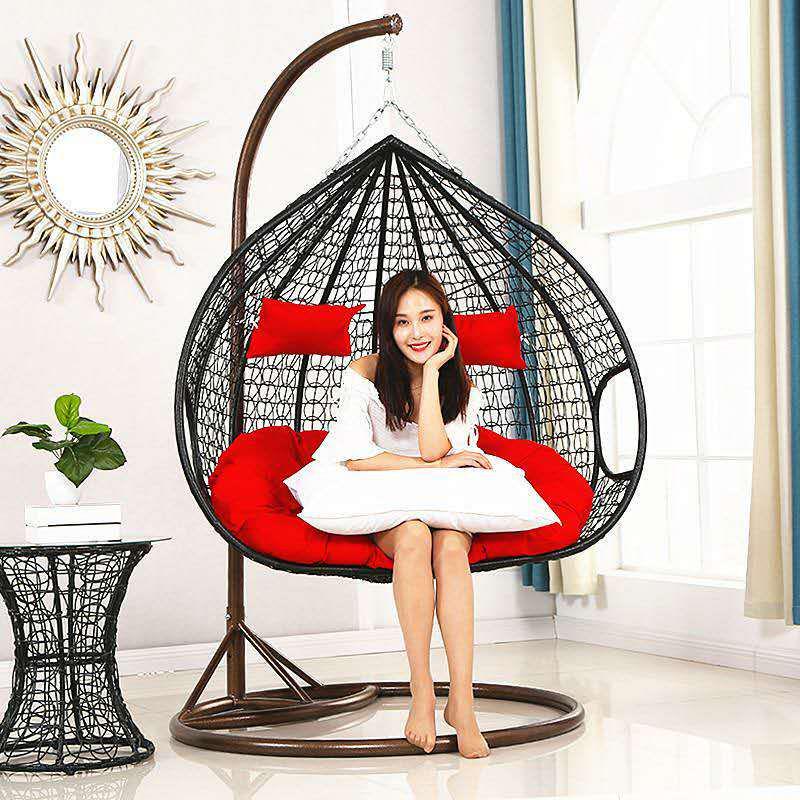 Rattan Indoor/Outdoor Double Hanging Swing Chair
