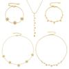 Elegant Y Chain Necklace Bracelet Choker Necklace Fashion Zircon Necklace  Women Jewelry