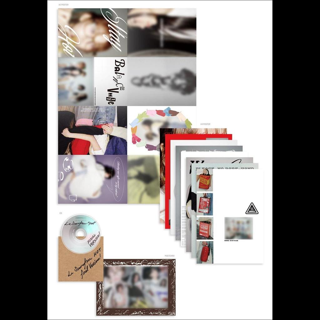 LE SSERAFIM ГОРЯЧЕЙ (ЖЕСТЯНОЙ КЕЙС вер.) / 5-й мини-альбом