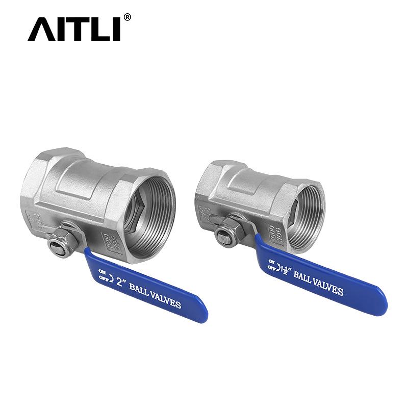 304 Stainless Steel Quick Connect Ball Valve with 316 Internal Thread, Water Pipe Valve Switch.