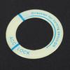 Car Motorcycle Luminous Ignition Switch Key Ring Circle Cover Trim Universal Blue Letter