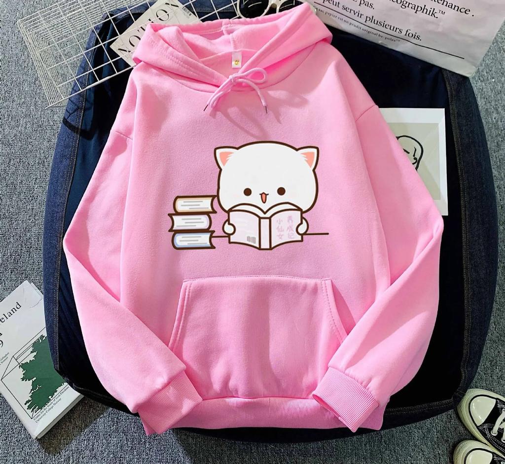 Новая горячая распродажа сезона Свободная толстовка Парные топы Мужские Женские Осень Зима Утепленная Теплая С принтом С длинным рукавом Длинная толстовка Свитшот