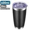 Tumbler with Lid, Stainless Steel Vacuum Double Wall Insulated Travel Coffee Mug Drinkware Thermal Mug Tumbler Water Bottle