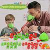 2/4Pcs 2Fog Tongue Shoot Game 2/4 Players Family Night Party Interactive Sticking-Out Tongue Chameleon Board Game Educational Toy