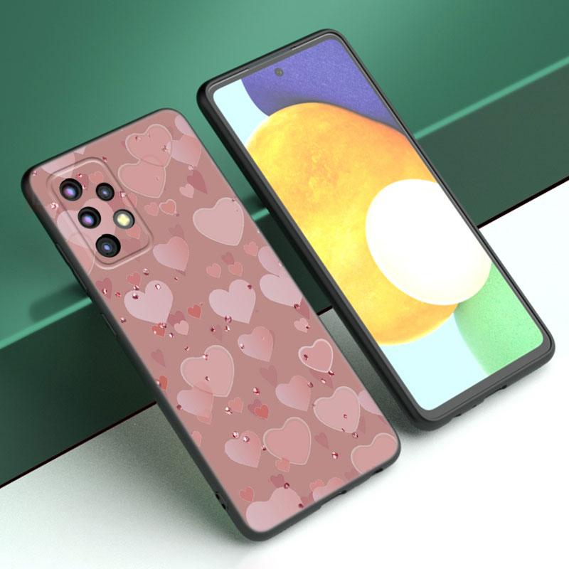 Чехол для телефона в стиле розового золота с любовью для Samsung A04 A21 A30 A50 A52 S A13 A14 A22 A23 A32 A53 A73 5G A11 A12 A31 A33 A51 A70 A71 A72