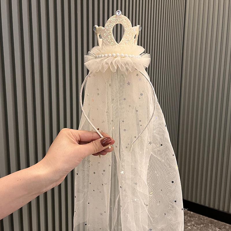 Корейская принцесса 3D корона повязка на голову фата для дня рождения и девушки-цветочницы