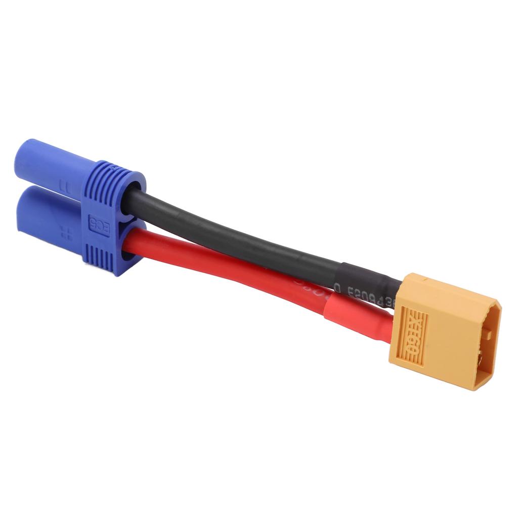 Кабель XT60 - EC5 для радиоуправляемых машинок, мягкий силиконовый, прочный, сильная совместимость, XT60 Male to