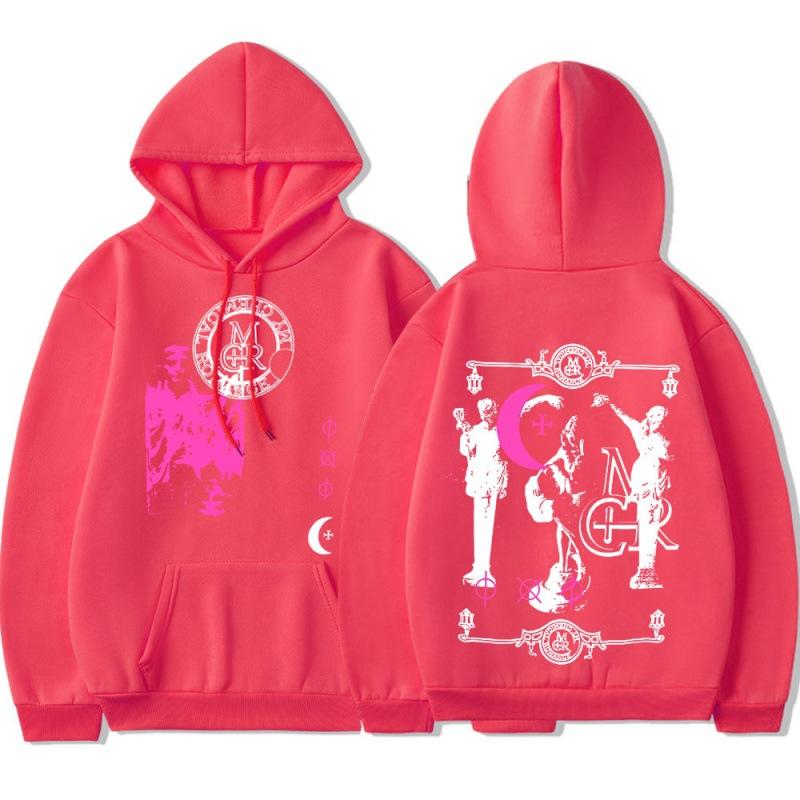 Толстовки унисекс черный парад панк эмо рок с капюшоном