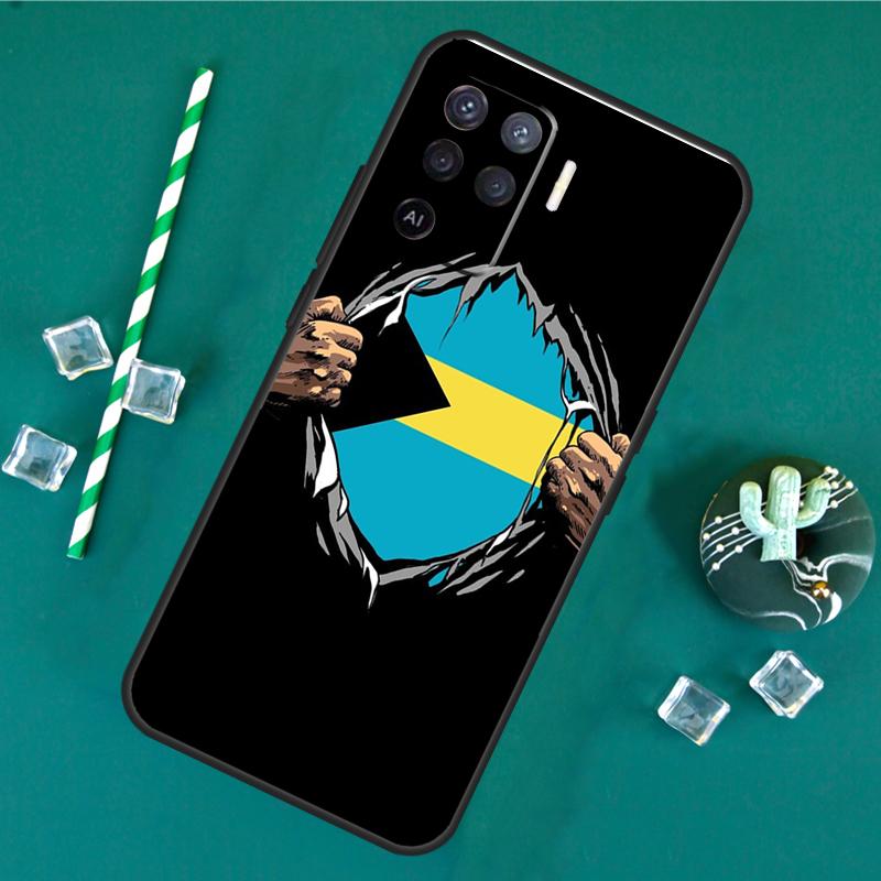 Bahamas Flag Case For Oppo A60 A40 A80 A16 A76 A96 A18 A38 A58 A78 A98 A91 A15 A17 A74 A94 A54 A57S Cover