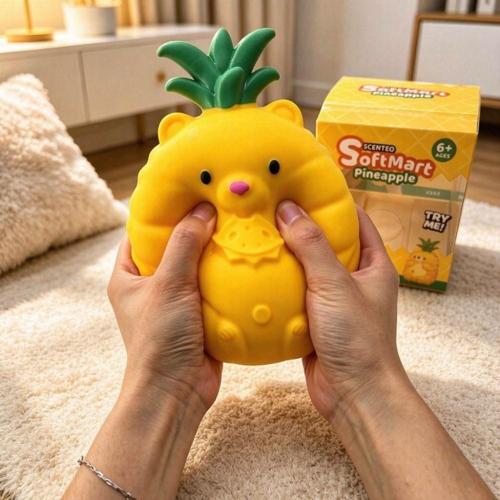Мультяшная ананасовая мишка Squishy Игрушка 11 см TPR Медленный отскок Сжимаемая Мягкая Креативные Игрушки-антистресс Детские Подарки