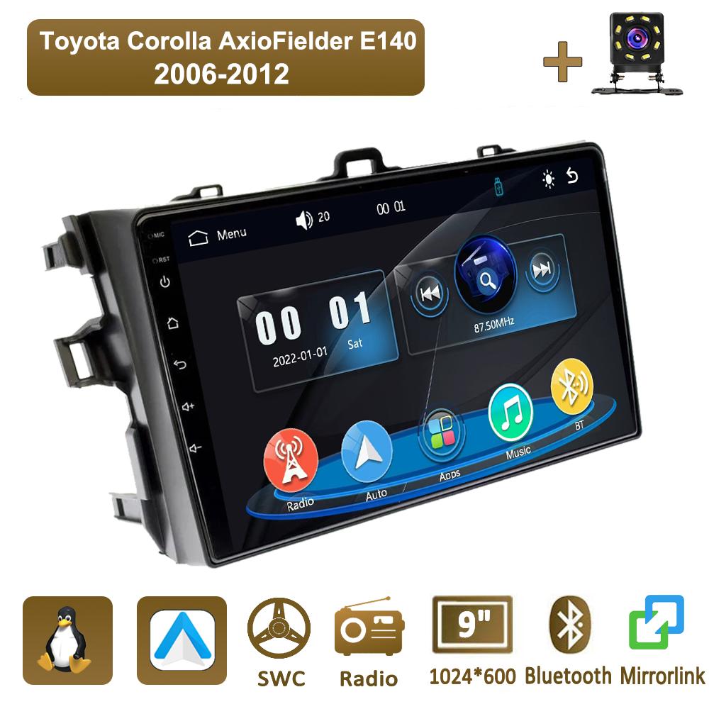 icreative Автомагнитола Мультимедиа MP5 Плеер Головное Устройство Стерео BT Для Toyota Corolla AxioFielder E140 2006-2012