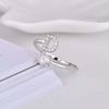 Student Creative and Simple Combination of 26 English Letter Styles with Diamond Rings, with Open Rings