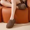 Waterproof Cotton Slippers: Men's & Women's Plush, Non-Slip, Warm Indoor Winter Footwear