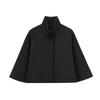 Fall and Winter New Women's Clothing Fashion Style Loose Wool Blended Stand Collar Short Cape Coat 2063066