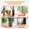HOT Velcro Magnetic Screen Door Net Anti Insect Mesh Fly Screen Mosquito Protection Net Magnet Curtains for Doors Windows Screen