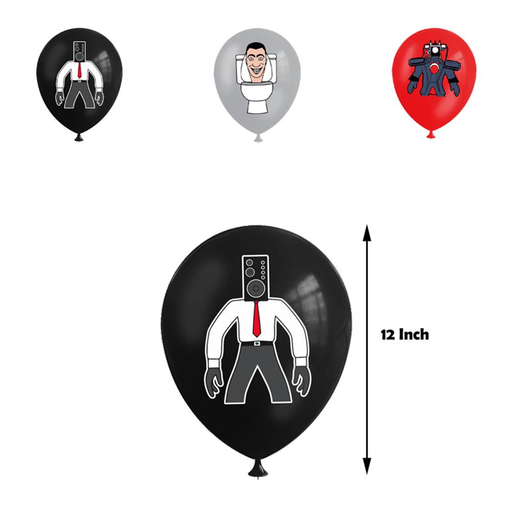 Новый 32x Новый Тематический Набор для Вечеринки Скибиди Туалет Включает Баннер Топперы для Торта Воздушный Шар