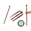 99.06 Cm Walking Stick Clock On Top Compass Stick Cane, Steampunk Clock Handle Rose Wood Walking Cane Gift for Him, Her