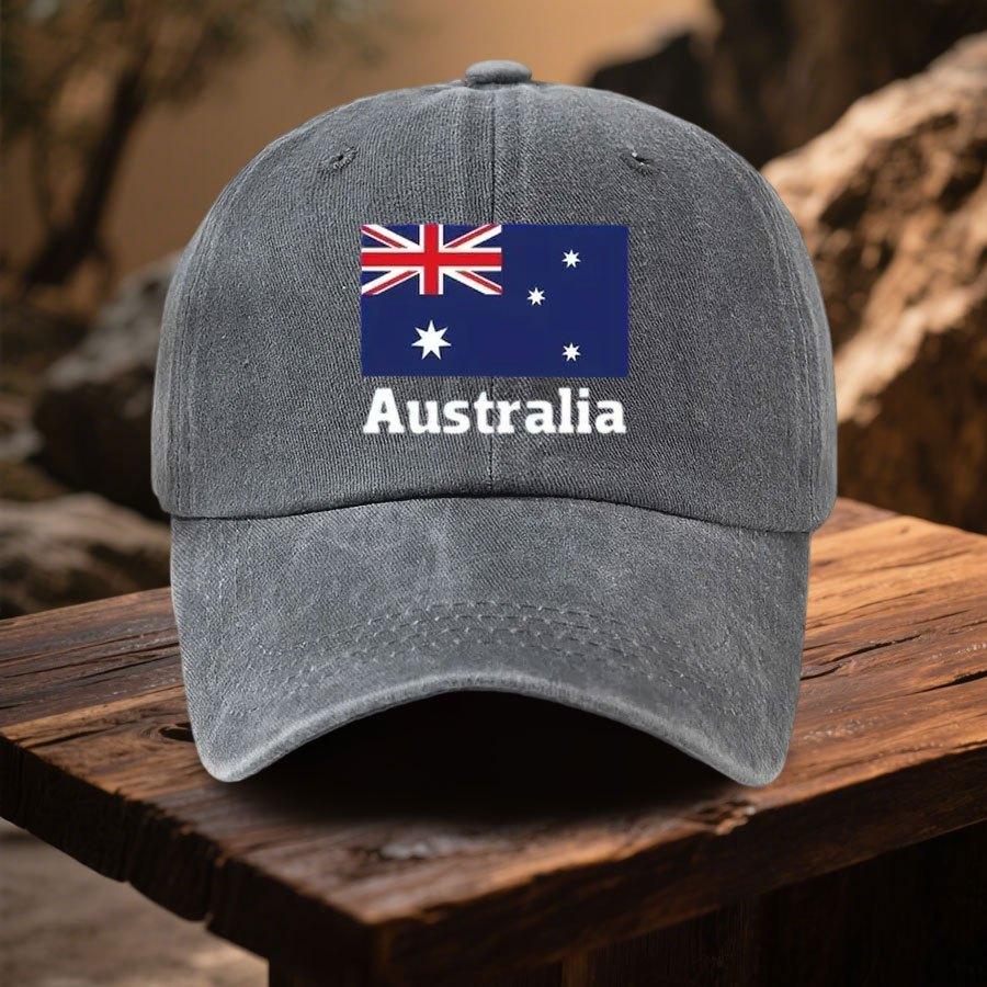 pc Australia Flag Print Baseball Cap Adjustable Outdoor Baseball Cap with Curved Brim Stylish and Versatile Baseball Cap