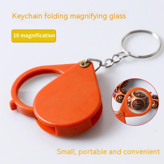 Slim Thin Reading Pocket Magnifying Glass 60mm 6x Loupe Folding Magnifier