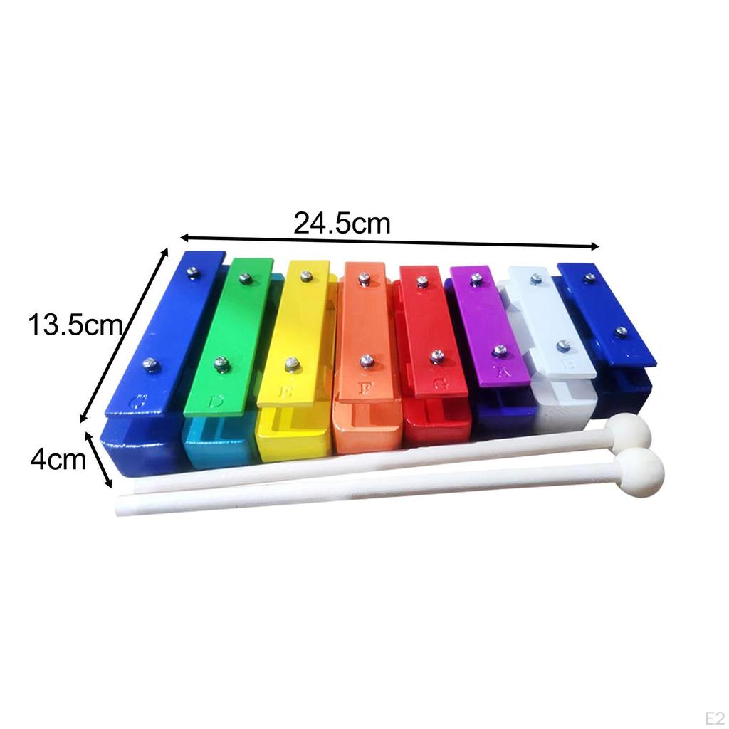 8 Note Glockenspiel Xylophone Hand Eye Coordination,Music Toys, Music Instrument for Preschool